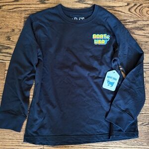 GOAT USA Youth Large Invaders Long Sleeve Tee Black